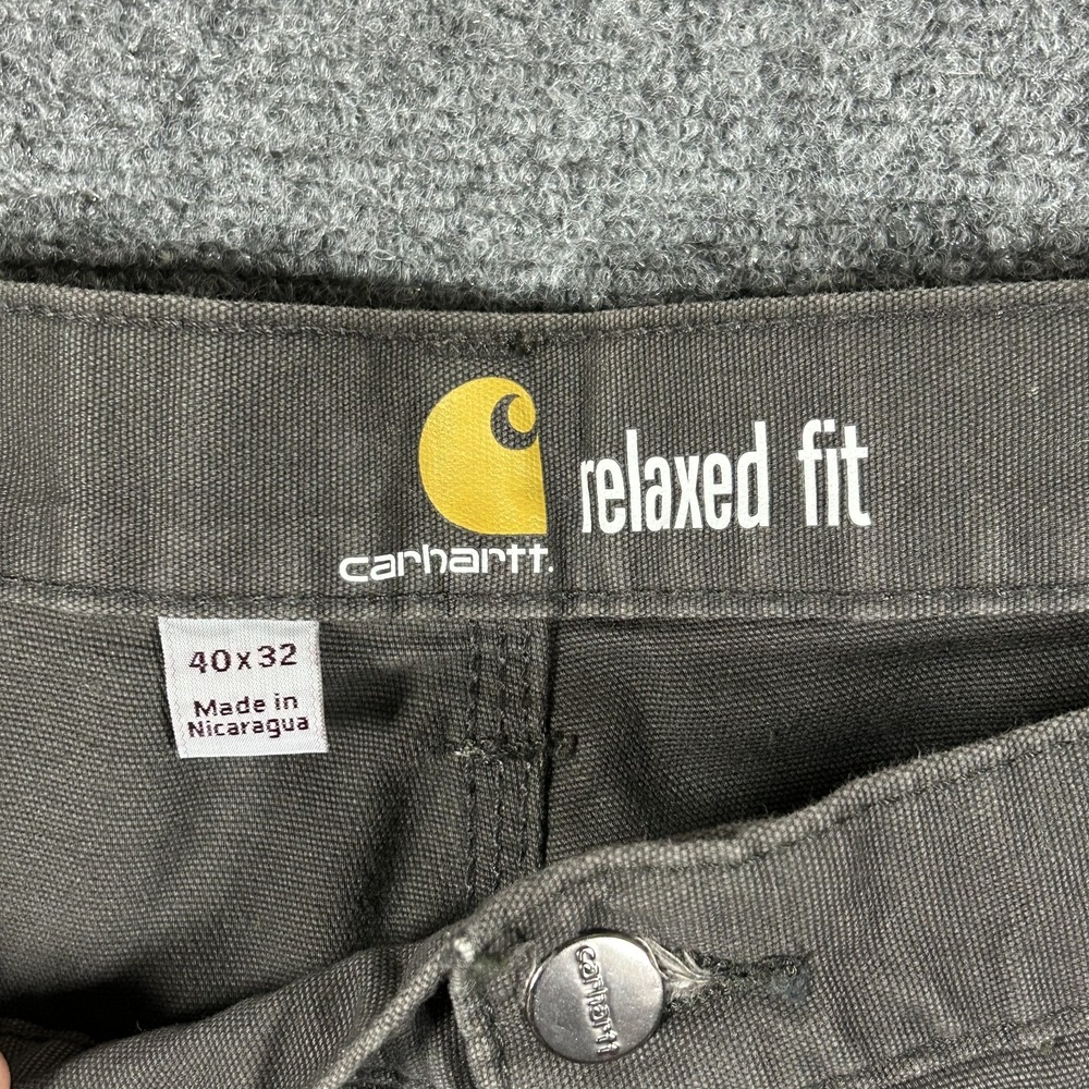 Carhartt Relaxed Fit Work Pants Men's 40x32 Brown Carpenter Utility Pants #2623 - Picture 2 of 9